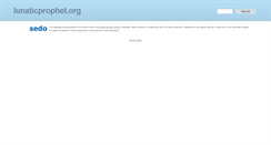 Desktop Screenshot of lunaticprophet.org