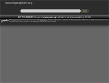 Tablet Screenshot of lunaticprophet.org